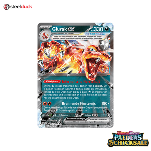 Glurak ex (054/091) Paldeas Schicksale - Double Rare