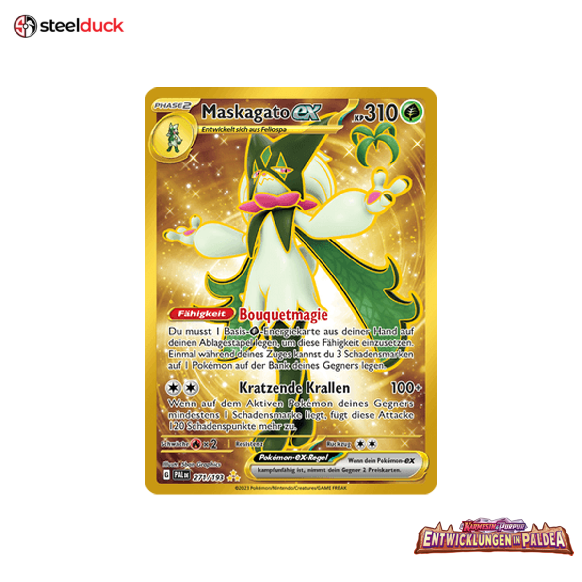 Maskagato ex (271/193) Entwicklungen in Paldea - Secret Rare