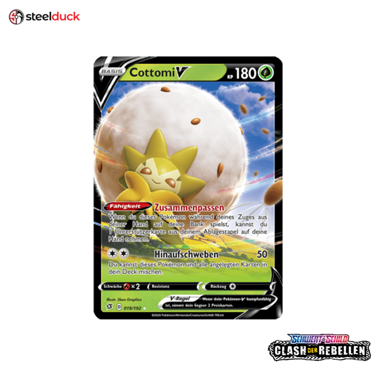 Cottomi V (019/192) Clash der Rebellen - Holo Rare V