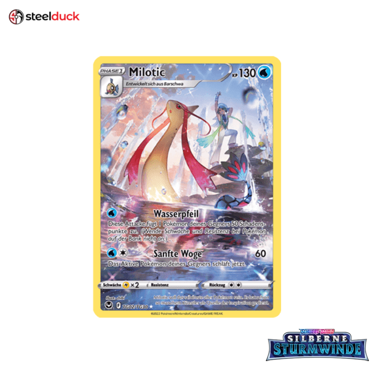 Milotic (TG02/TG30) Silberne Sturmwinde - Trainer Gallery Holo Rare