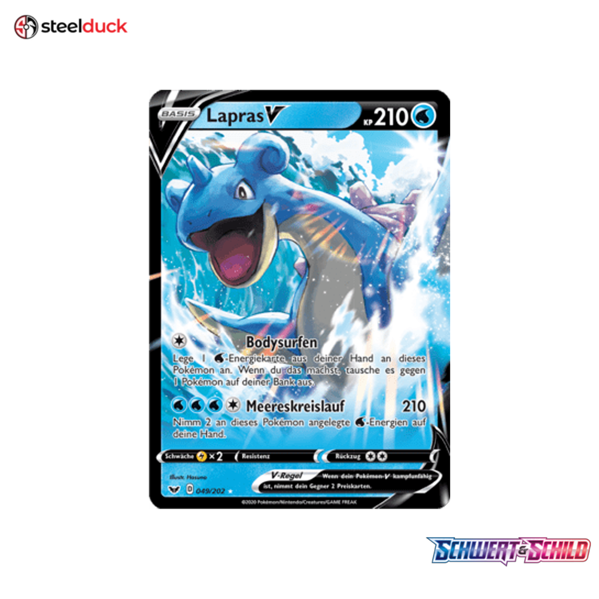 Lapras V (049/202) Schwert & Schild - Holo Rare V