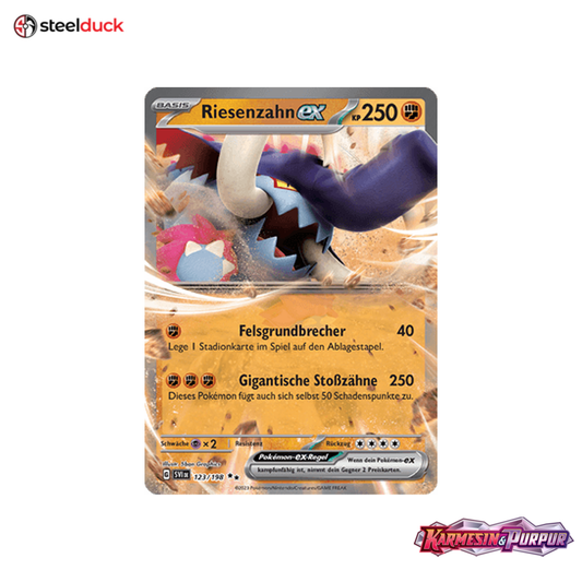 Riesenzahn ex (123/198) Karmesin & Purpur - Double Rare