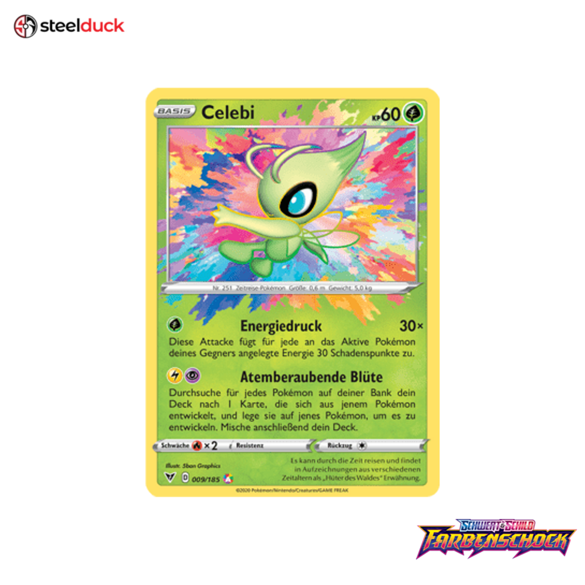 Celebi (009/185) Farbenschock - Amazing Rare