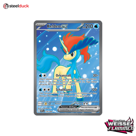 Keldeo ex (159/086) Weiße Flammen - Ultra Rare