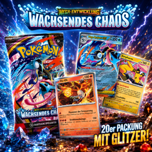 Pokémon Wachsendes Chaos Kartenpaket - 20 KARTEN MIT HOLOS!