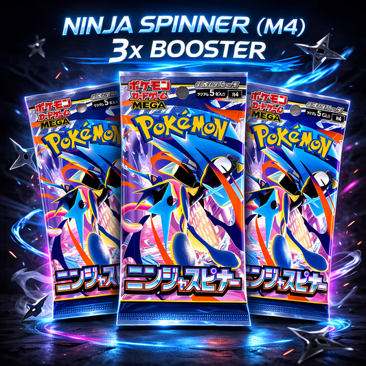 Pokémon 3x Booster Ninja Spinner (M4) Booster Bundle (JP)
