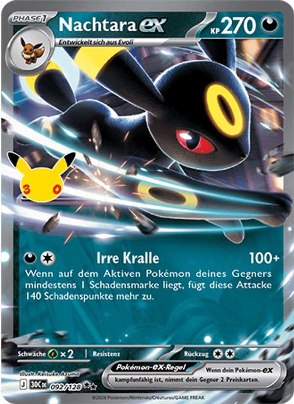 Nachtara ex (092/128) 30 Jahre - Double Rare